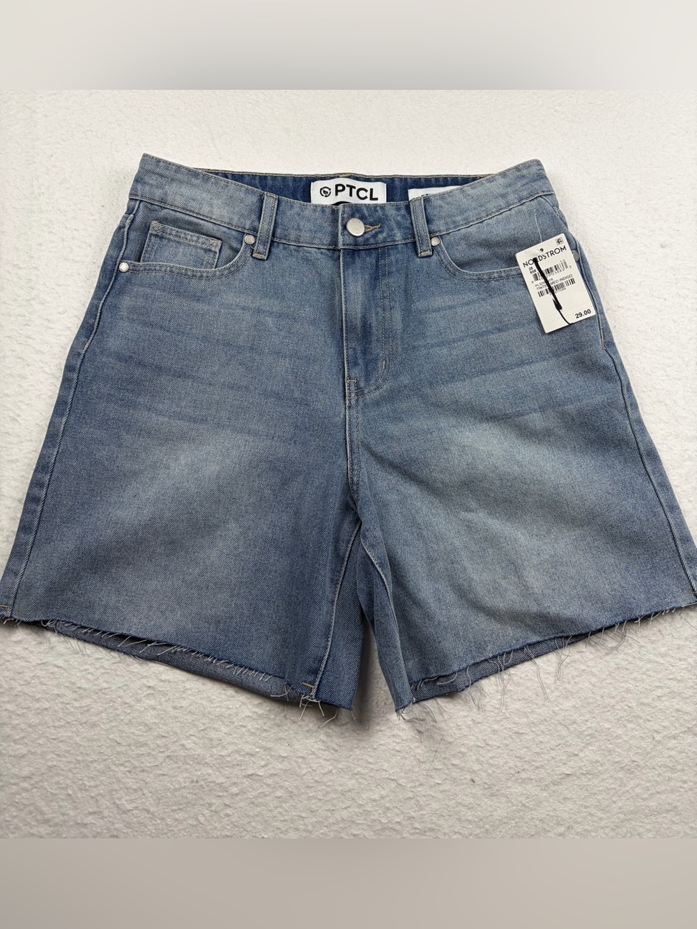 PTCL | Nordstrom | High-Rise Med Indigo Wash Denim Shorts size 28 NWT